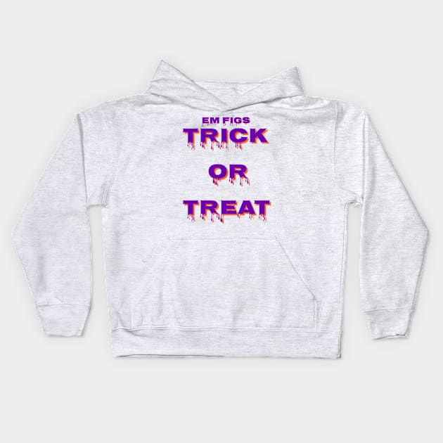 EM figs trick or treat Kids Hoodie by EM_figs